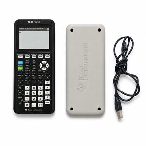 Texas Instruments TI-84 Plus CE Graphing Calculator Black w/Cover & USB Cable